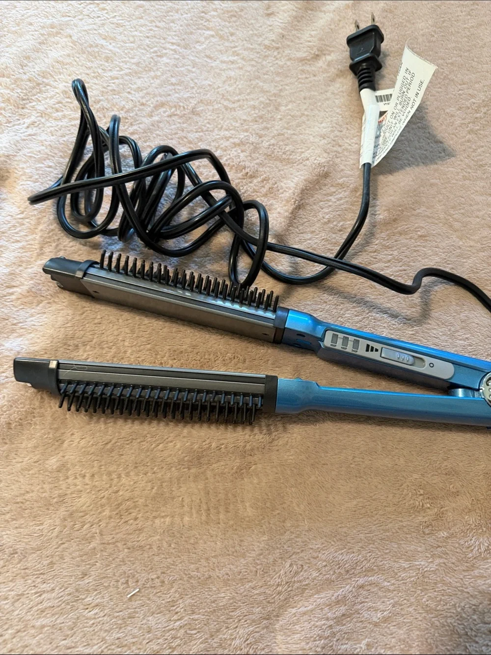 BaBylissPRO 2 in 1 straightener and styler Nano Titanium Blue Heated Styler